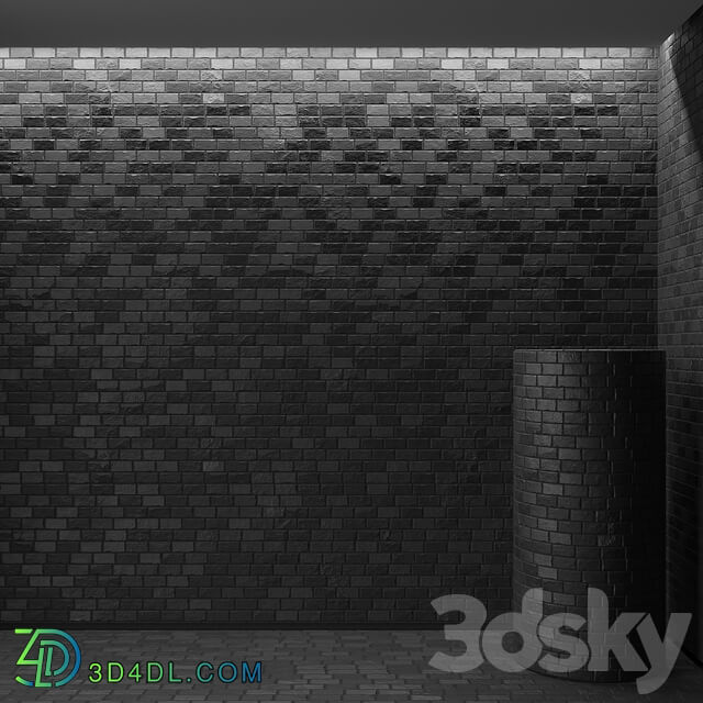 Stone black brick