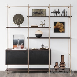 Amuneal 3 Bay Collector s Shelving Unit 3D Models 