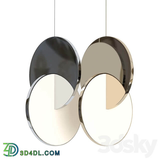 LEE BROOM ECLIPSE PENDANT GOLD CHROME Pendant light 3D Models