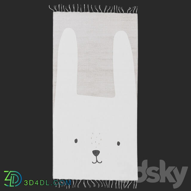 H m Home Rug Rabbit