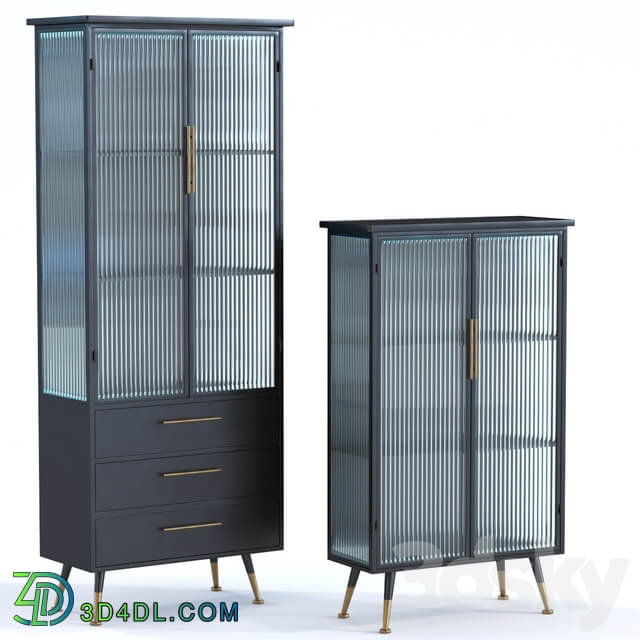 2 Cabinet La gomera 2 doors Wardrobe Display cabinets 3D Models