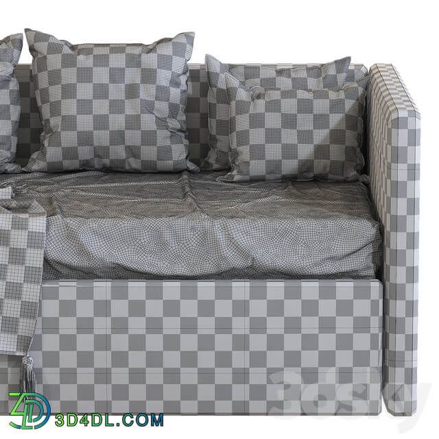 Children 39 s sofa bed with decorative pillows 3