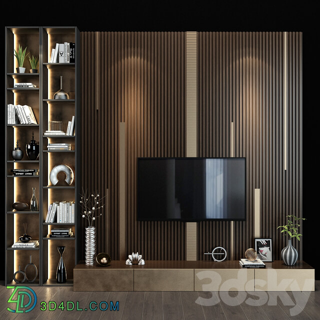 TV shelf 0127 3D Models