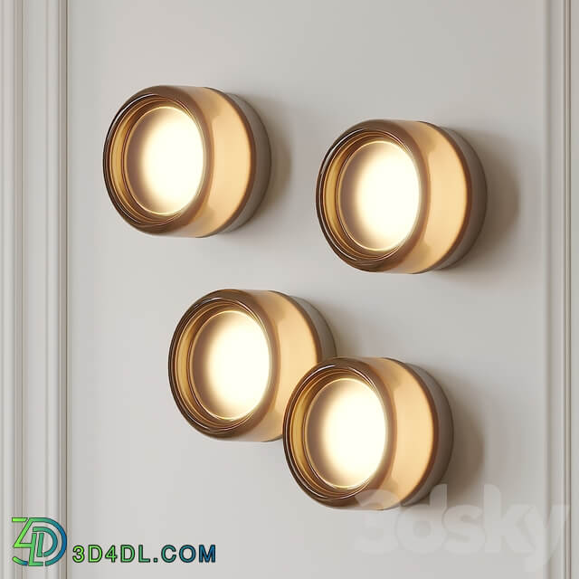 Dimple Smoke Sconce by Rich Brilliant Willing