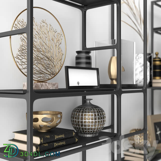 modern dekorative set Rack 3D Models