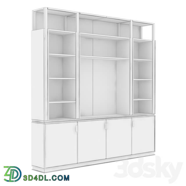 Capital Collection HUG Bookcase with TV stand 3D Models