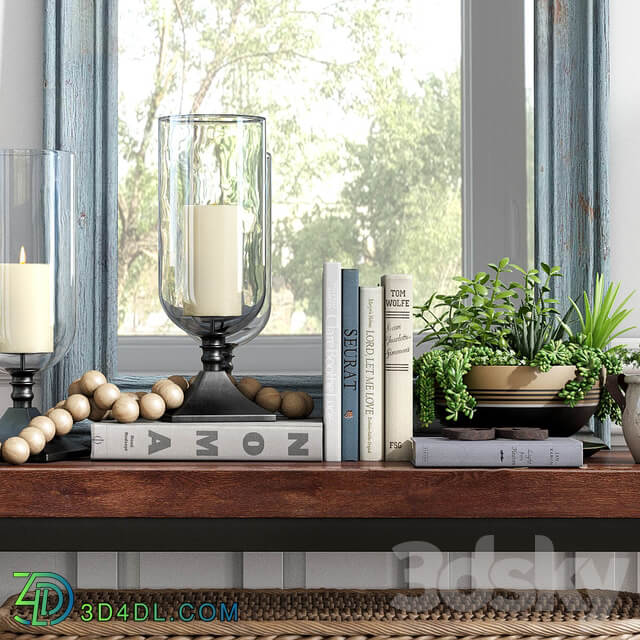 Pottery barn GRIFFIN RECLAIMED WOOD CONSOLE TABLE 3D Models