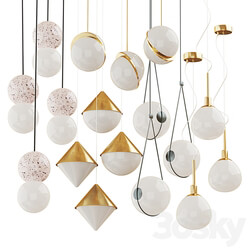 Seth chandelier Lee Broom Guilherme Wentz Lampatron Maytoni two Pendant light 3D Models 