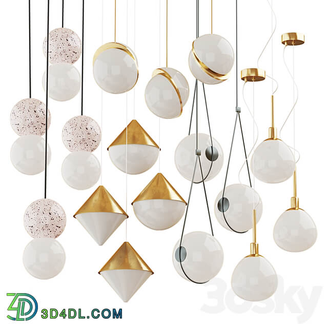 Seth chandelier Lee Broom Guilherme Wentz Lampatron Maytoni two Pendant light 3D Models