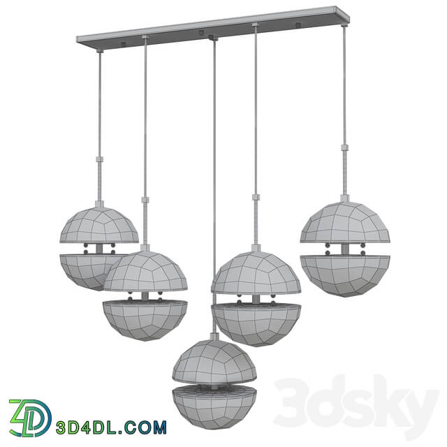 Eichholtz HANGING LAMP SPIRIDON 5 LIGHT Pendant light 3D Models