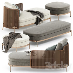 TAPE CORD PAOLINA and BENCH and OTTOMAN by Minotti 