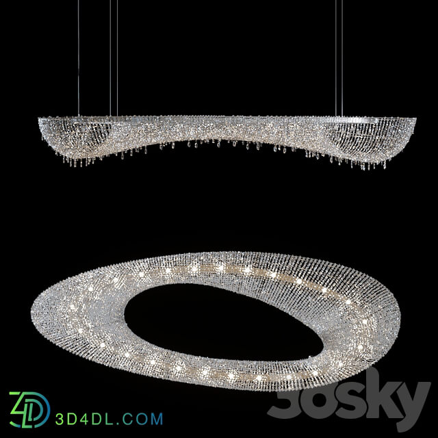 Chandelier Manooi Artica 1600х600х210 Pendant light 3D Models