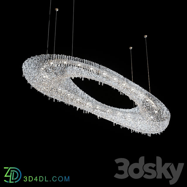 Chandelier Manooi Artica 1600х600х210 Pendant light 3D Models