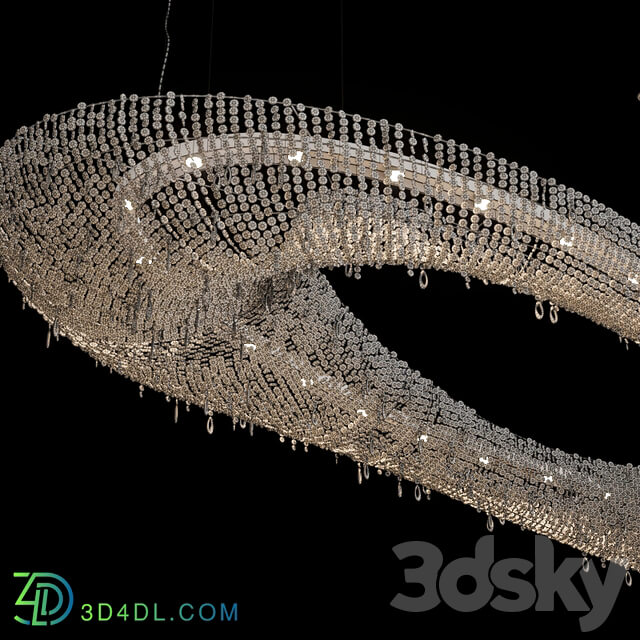 Chandelier Manooi Artica 1600х600х210 Pendant light 3D Models