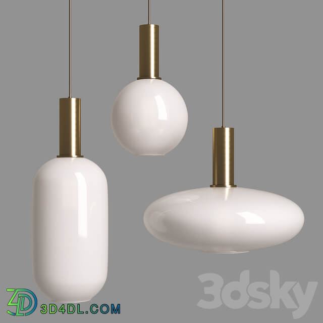 Ferm Living Opal Shade Pendant light 3D Models