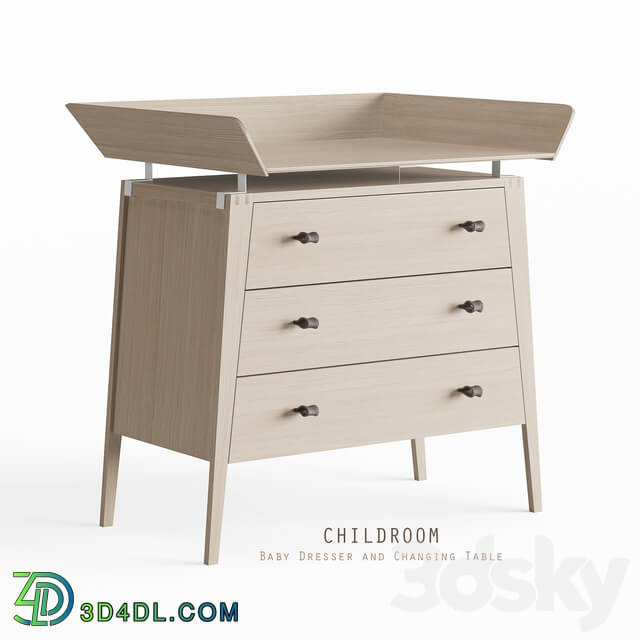 Table Chair Baby Dresser and Changing Table