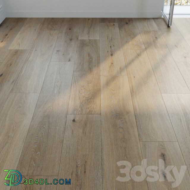 Parquet set 12 Natural Oak 3D Models 3DSKY