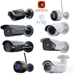 CCTV Cameras hikvision geovision CCTV Pack 01 Miscellaneous 3D Models 