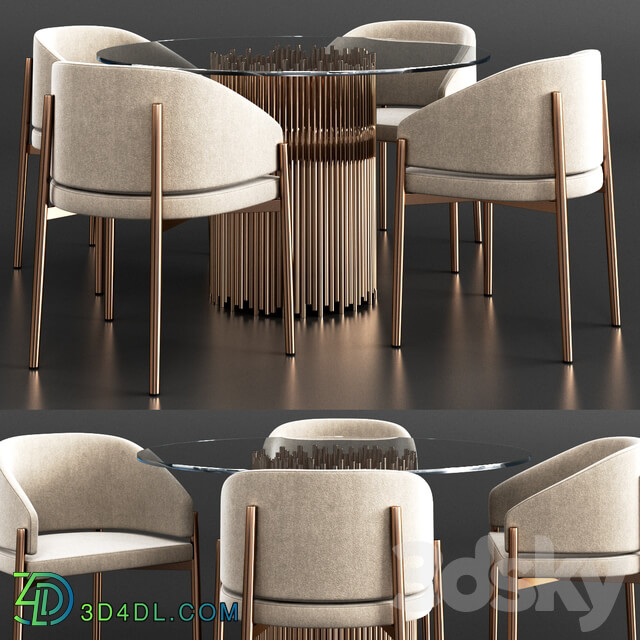 Table Chair PORRO Dinning Set