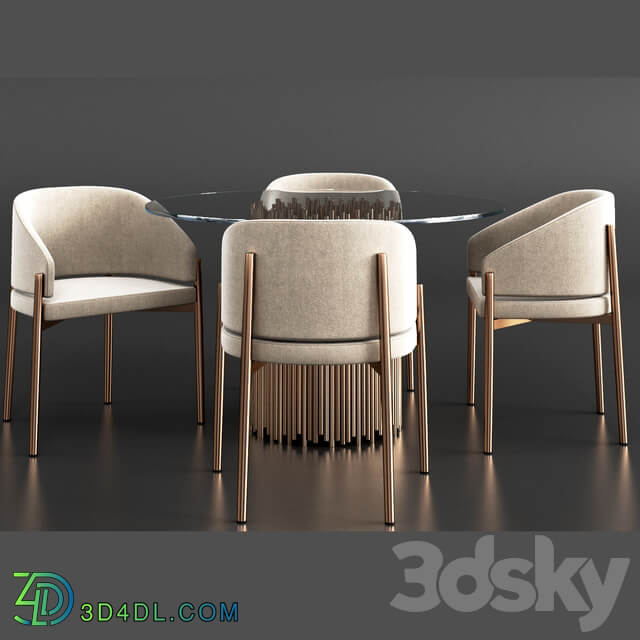 Table Chair PORRO Dinning Set