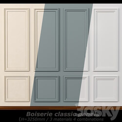 Wall molding 14. Boiserie classic panels 