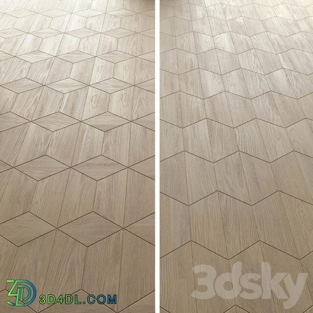 Wood tile from Finex Arezzo DIAMONDUV OIL