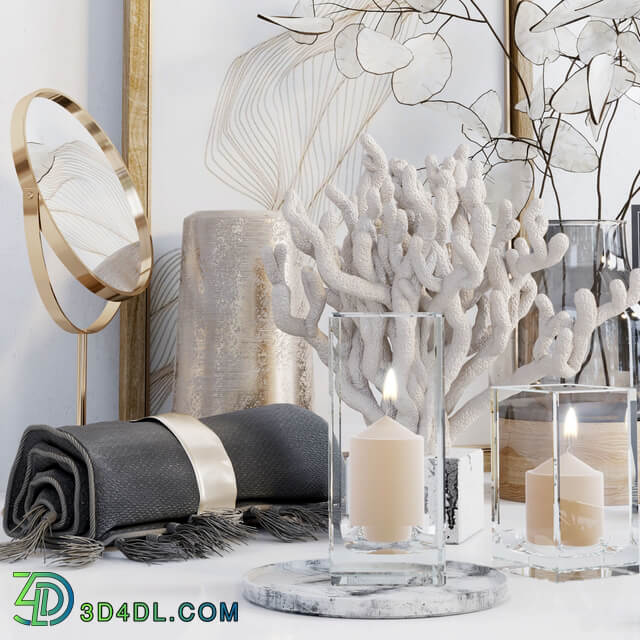 Decorative set with Lunaria