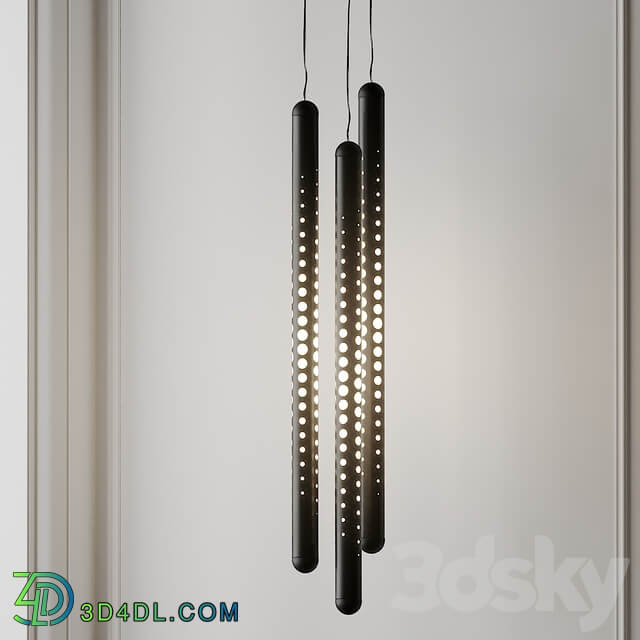 Tom Dixon Tube TD TP01BLKEU Black Pendant light 3D Models