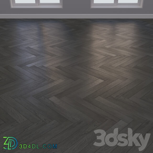 Parquet board Kraft Oak layout Christmas tree chevron and linear 3