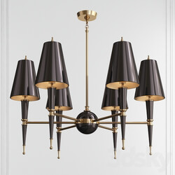 VERSAILLES CHANDELIER WITH PAINTED SHADE Pendant light 3D Models 