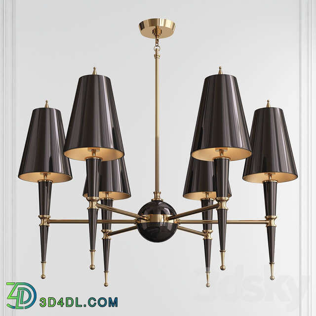 VERSAILLES CHANDELIER WITH PAINTED SHADE Pendant light 3D Models