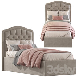 Bed with soft headboard 2 