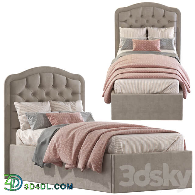 Bed with soft headboard 2