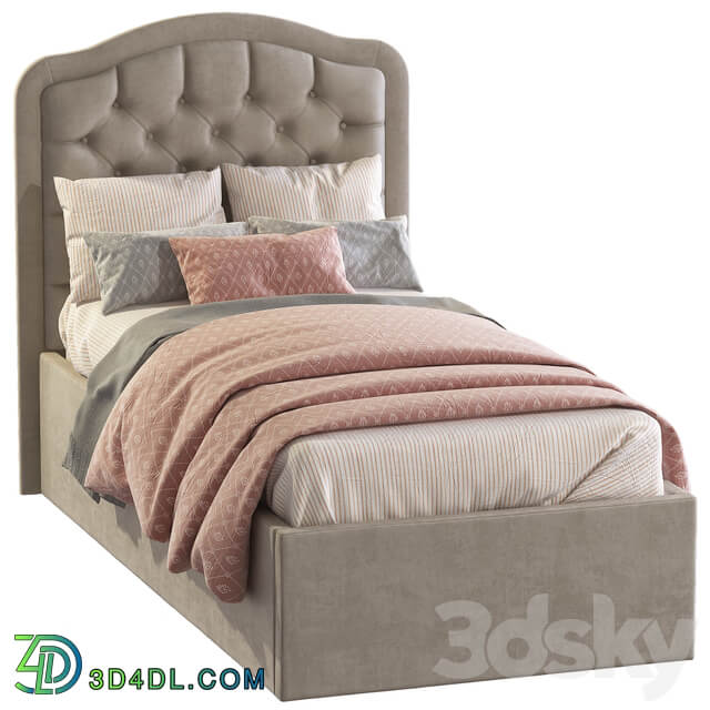 Bed with soft headboard 2