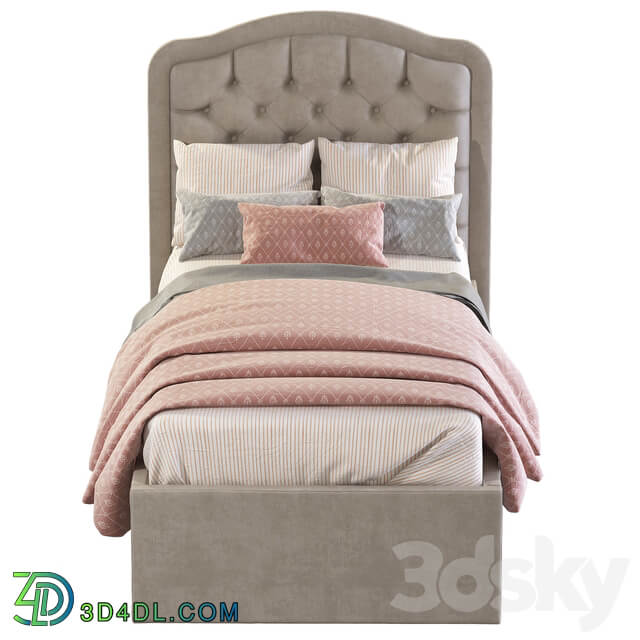 Bed with soft headboard 2