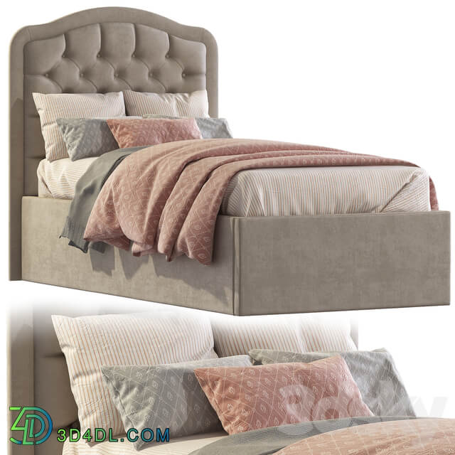 Bed with soft headboard 2