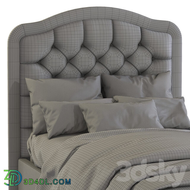 Bed with soft headboard 2