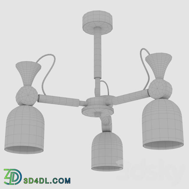 Chandelier 60366 from the Monte Collection by NB Light Pendant light 3D Models