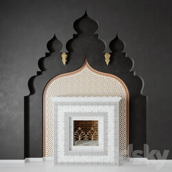 Arabic Fireplace 3D model 