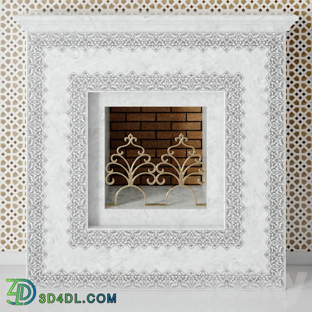 Arabic Fireplace 3D model