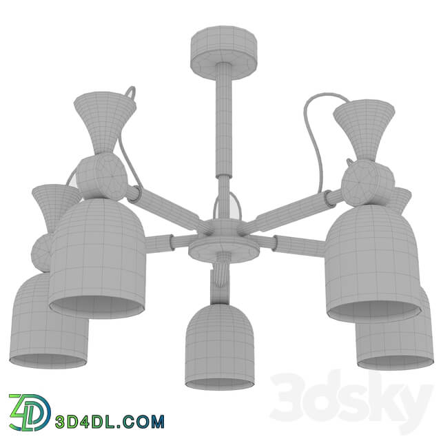 Chandelier 60055 Monte Collection by NB Light Pendant light 3D Models