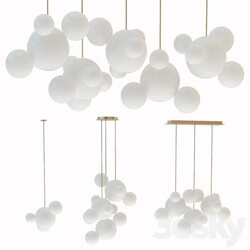 Giopato coombes chandelier milk set Pendant light 3D Models 