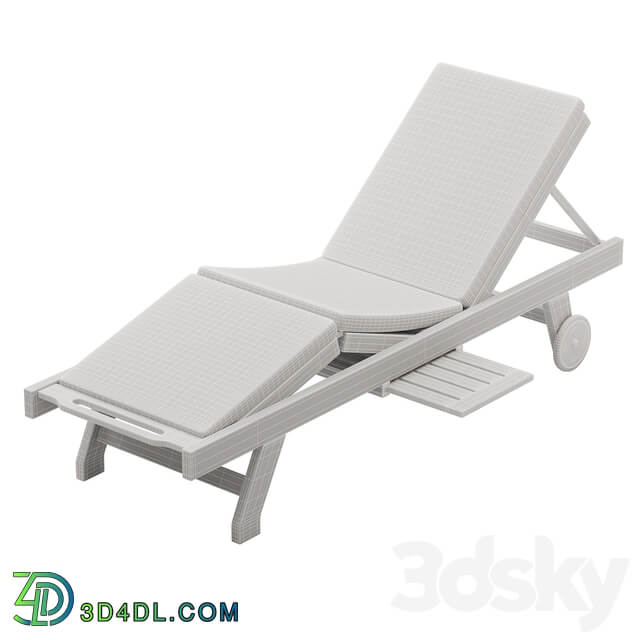 Other soft seating Cyan Teak Furniture Luxury Sun Lounger with cushion