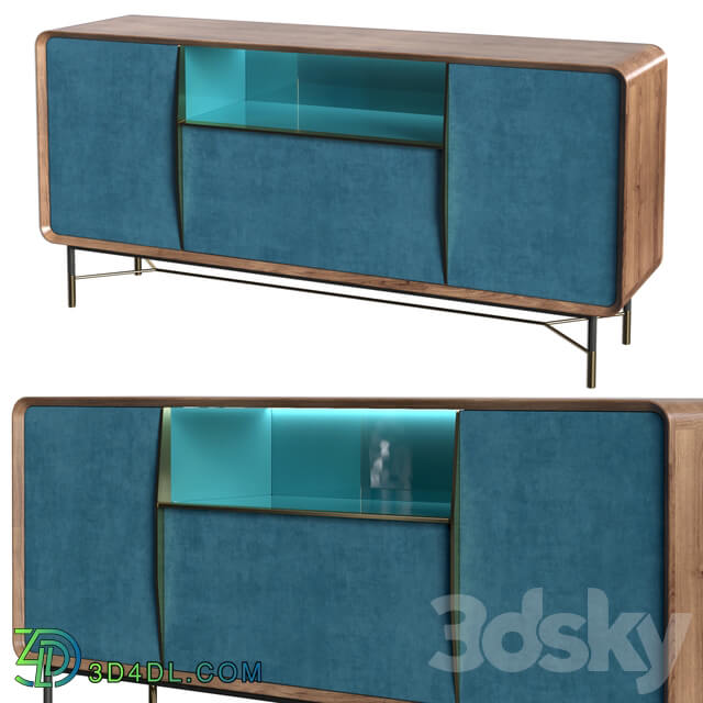 Sideboard Chest of drawer Ulivi Salotti Chantal Blue Sideboard