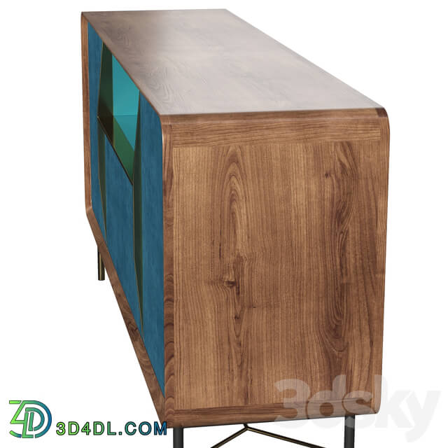 Sideboard Chest of drawer Ulivi Salotti Chantal Blue Sideboard