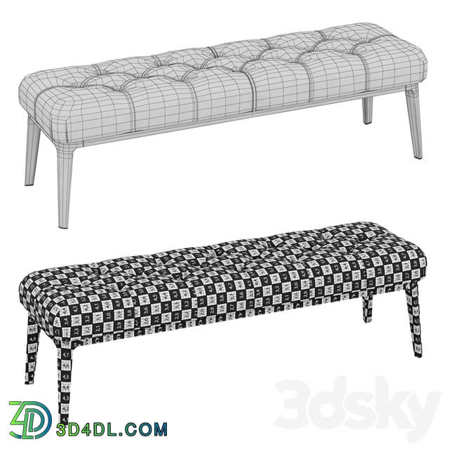 Poltrona Frau Glenn bench