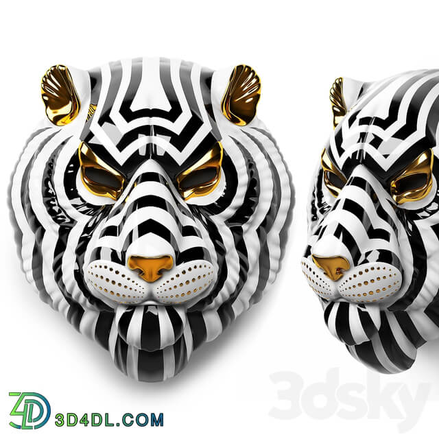 Other decorative objects Lladro tiger mask