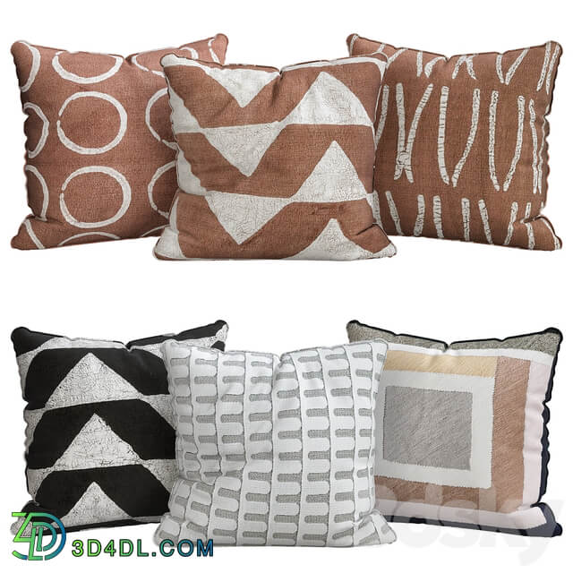 Pillows for sofa 6 pieces No. 30