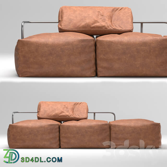 Daybed leather sofa