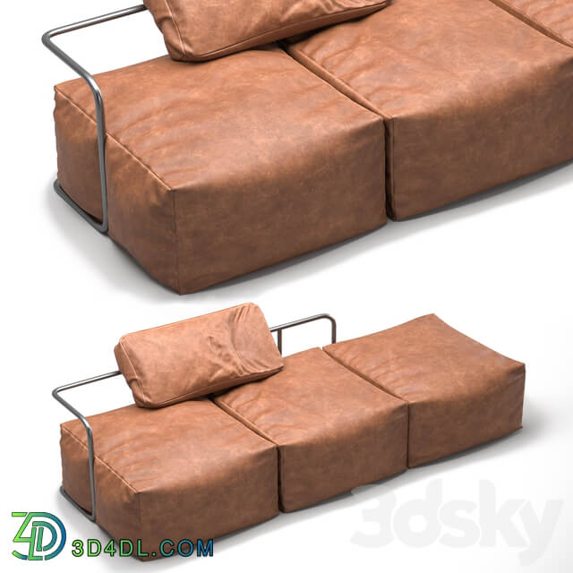 Daybed leather sofa